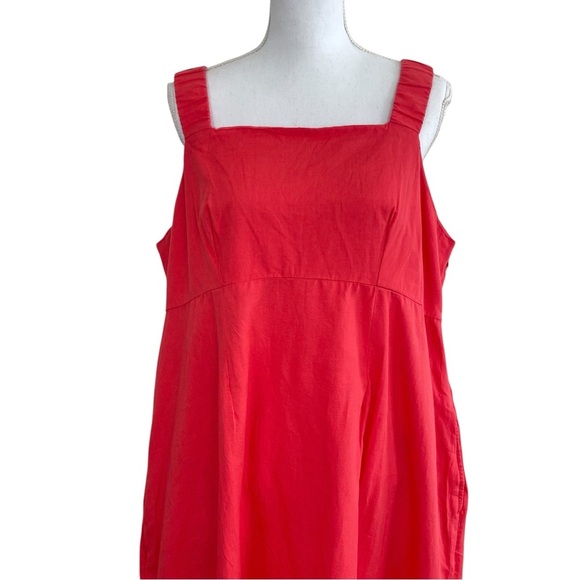Pact NEW Canopy Linen Blend Tank Dress Red Size XXXLarge - Picture 8 of 12